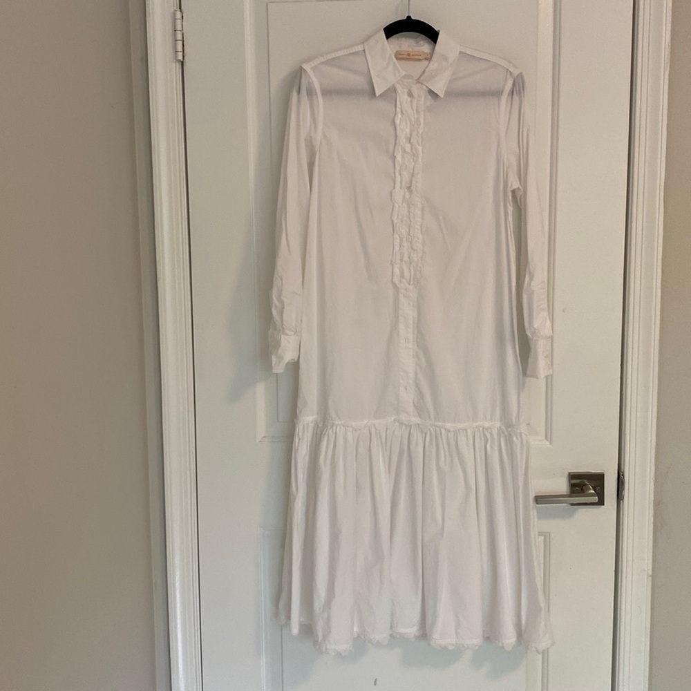 TORY BURCH White cotton dress size 4